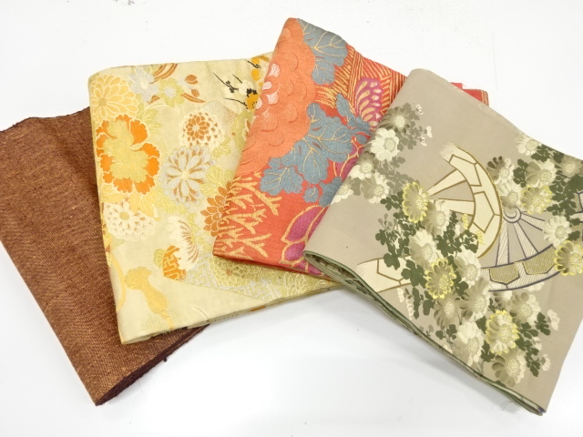 アンティーク　帯地はぎれ色々セット